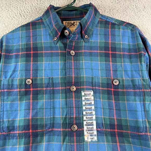 Cromoncent Men's Buffalo Plaid Flannel Shirt - Casual Button Down, Soft Cotton Blend, Orange, Size Large